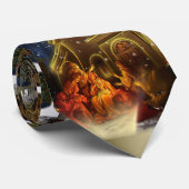 Cravate Nativité et église - la naissance du Christ (Roulé)