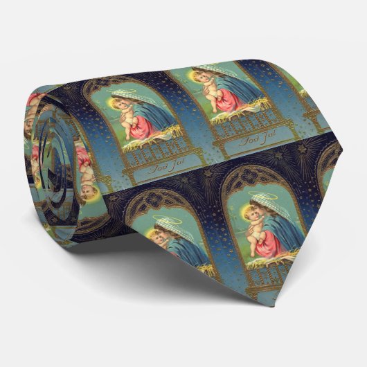 Cravate Nativité Mary tenant le bébé Jésus (Roulé)
