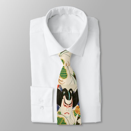 Cravate Natori Shunsen Bando Hikosaburo trente-six Kabuki (Attaché)