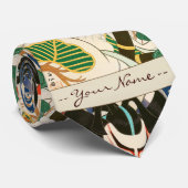 Cravate Natori Shunsen Bando Hikosaburo trente-six Kabuki (Roulé)