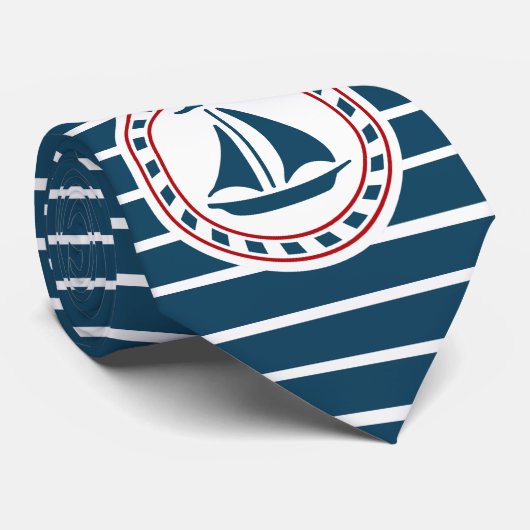 Cravate Nautical design (Roulé)
