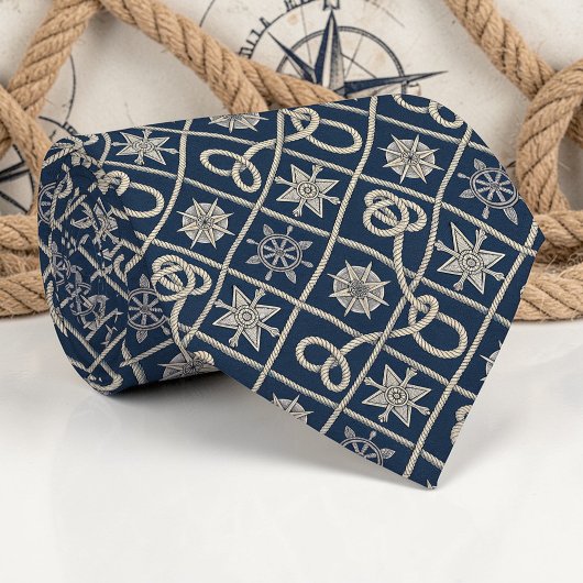 Cravate Nautical Ropes Custom Necktie