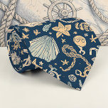Cravate Nautical Sea Life Custom Necktie<br><div class="desc">This custom necktie features a vibrant nautical sea life design. Perfect for adding a touch of the ocean to any outfit, this tie makes a great gift for dads, grandfathers, or anyone who loves the sea. The unique pattern showcases a variety of marine creatures in a stylish and eye-catching way....</div>