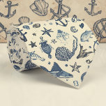 Cravate Nautical Sea Life Custom Necktie<br><div class="desc">This custom necktie features a vibrant nautical sea life design. Perfect for adding a touch of the ocean to any outfit, this tie makes a great gift for dads, grandfathers, or anyone who loves the sea. The unique pattern showcases a variety of marine creatures in a stylish and eye-catching way....</div>