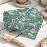 Cravate Nautical Toile Custom Necktie<br><div class="desc">This custom necktie features a classic nautical toile pattern,  perfect for adding a touch of seaside charm to any outfit. Ideal for dads,  groomsmen,  or anyone who loves the ocean.</div>