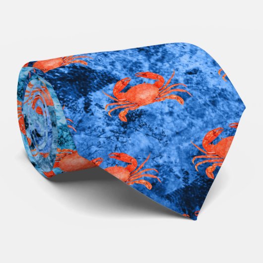 Cravate Nautical Waves Design 2 (Roulé)