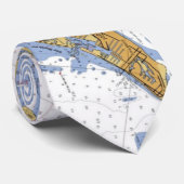 Cravate nautique de diagramme de la Floride d'île (Roulé)
