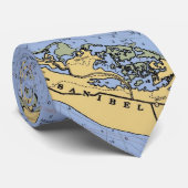 Cravate nautique de diagramme de la Floride d'île (Roulé)
