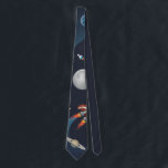 Cravate Navette spatiale Stars Lune Moderne<br><div class="desc">Visitez le cosmos avec notre sac à dos céleste. Ce design époustouflant, avec un ciel nocturne fascinant orné d'étoiles scintillantes, d'une lune et d'une majestueuse navette spatiale, vous transportera jusqu'aux confins de l'univers. Parfait pour votre prochaine sortie ou utilisation quotidienne, ce cravate allie style, fonctionnalité et une touche d'émerveillement cosmique....</div>