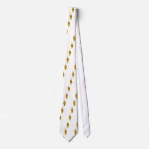 Cravate navire d'or