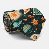 Cravate Navires-fusée vintages pour engins spatiaux Motif (Roulé)