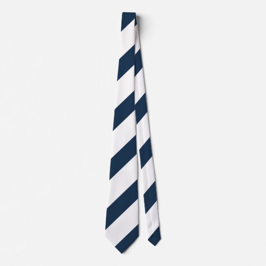 Cravate Navy Blue and White Stripes (Devant)