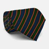 Cravate Navy Blue Multi-Stripe  (Roulé)