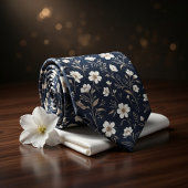 Cravate Navy Floral
