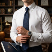 Cravate Navy & Graphite Executive Marbre