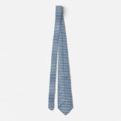 Cravate Navy Zigzag, Navy Chevron, Motif géométrique (Dos)
