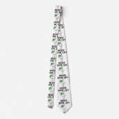 Cravate Ne jamais renoncer à la motivation pélican et gren (Dos)