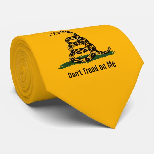 Cravate Ne pas me taper sur le drapeau de Gadsden (Roulé)