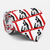 Cravate Ne pas nourrir sa fille au Zoo du Crocodile (Roulé)