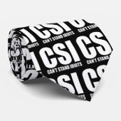 Cravate Ne peut pas tenir des idiots. Conception drôle (Roulé)