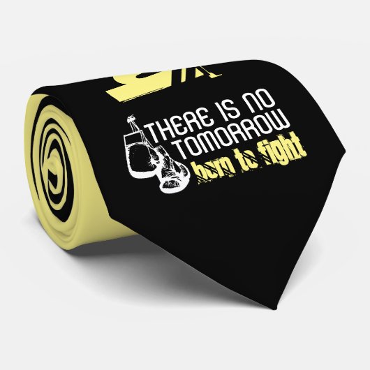 Cravate Né Pour Combattre, Gants De Boxe (Roulé)