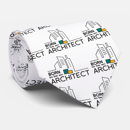 Cravate Né pour être architecte (Roulé)
