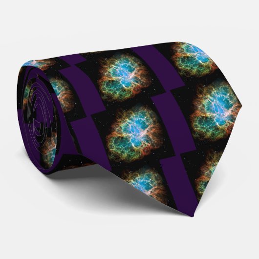 Cravate Nebula du crabe (Roulé)