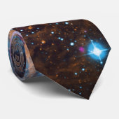Cravate Nébuleuse du Homard - Merveilleux Paysage d'Hiver  (Roulé)