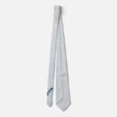 Cravate Necktie - Blue Marlin sur Plaid (Dos)