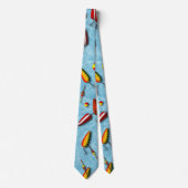 Cravate Necktie - Bobs de pêche et leures (Devant)