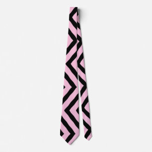 Cravate Necktie Buddy Black Rose Zig Zag Motif