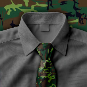 Cravate Necktie Camouflage