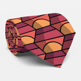 Cravate Necktie Carré d'illusion Abstraite