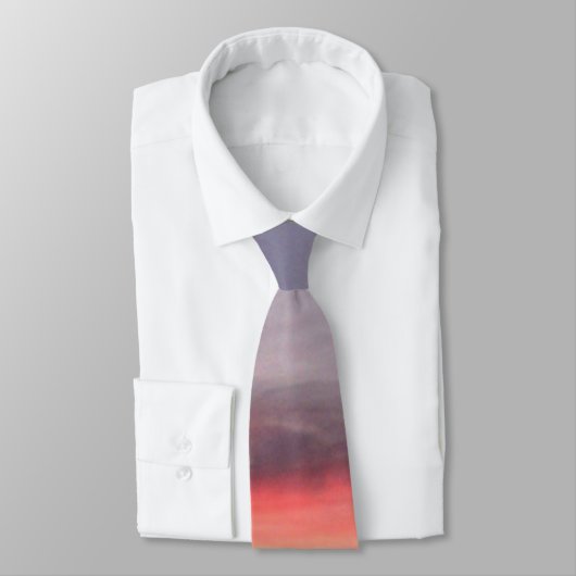 Cravate Necktie coucher de soleil (Attaché)