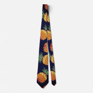 Cravate Necktie d'ananas tropical