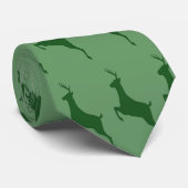 Cravate Necktie de Cerf Vert (Roulé)