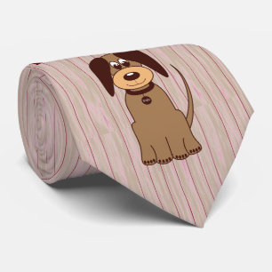 Cravate Necktie de chien Brown