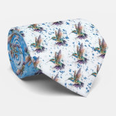 Cravate Necktie de colibri aquarelle (Roulé)