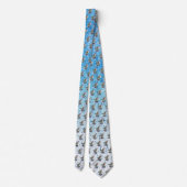 Cravate Necktie de colibri aquarelle (Dos)