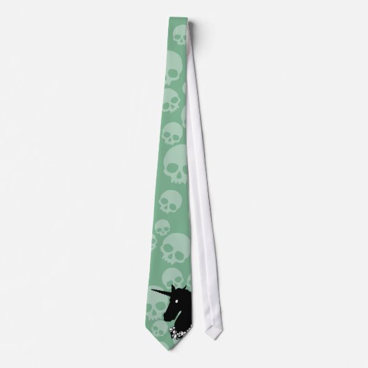 Cravate Necktie de la licorne zombie (Devant)
