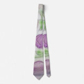 Cravate Necktie de lavande florale |Cravate Mariage floral (Devant)