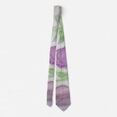 Cravate Necktie de lavande florale |Cravate Mariage floral (Dos)