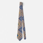 Cravate Necktie de Motif Zig Zag multicolore (Devant)