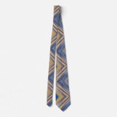 Cravate Necktie de Motif Zig Zag multicolore (Dos)