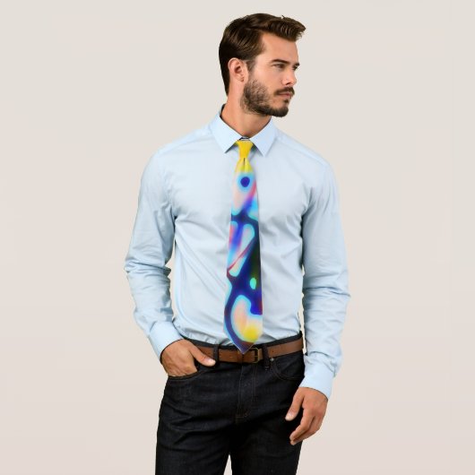 Cravate Necktie de test Rorschach (En situation)