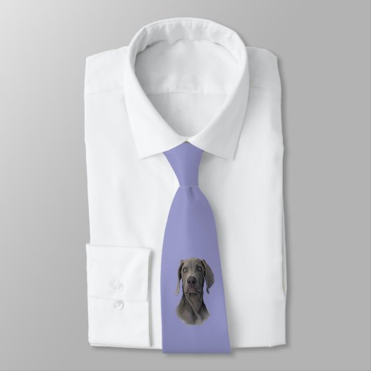 Cravate Necktie de Weimarananer, fantôme gris (Attaché)