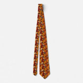 Cravate Necktie des feuilles d'automne 3D (Dos)