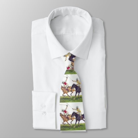 Cravate Necktie Des Joueurs De Polo (Attaché)