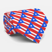 Cravate Necktie du drapeau Porto Rico (Roulé)
