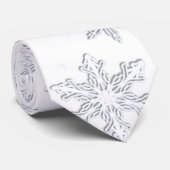 Cravate Necktie du flocon de neige de Noël (Roulé)